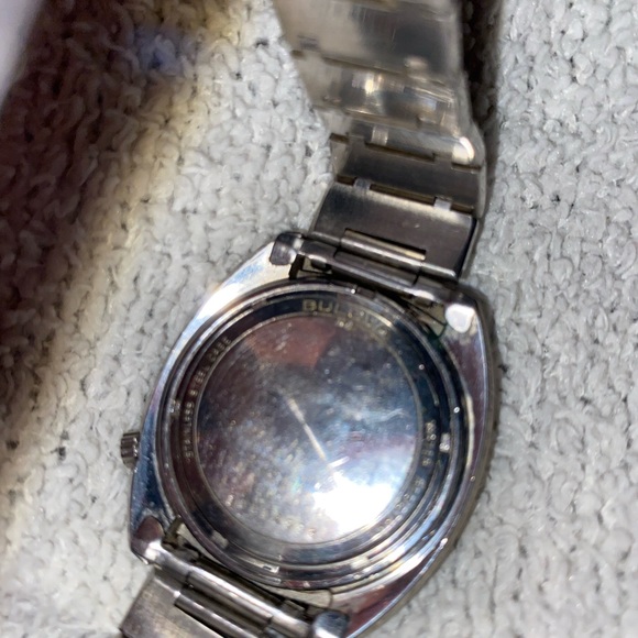 1974 BULOVA Accurton Vintage Day Date Retro Mens Stainless Steel Watch - Picture 9 of 14